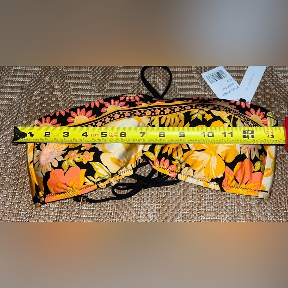 Sunshine 79 Women's Flow Pow Bandeau Bra Swimsuit Top, Size 10, NWT - Picture 8 of 9